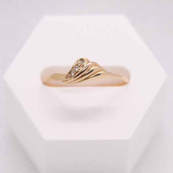 19k Vintage Solid Yellow Gold Ring Portuguese Solid Gold (Purity 800) Size 7.25 - Picture 4 of 9